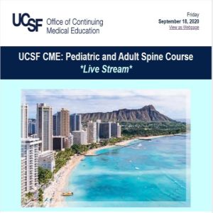 UCSF CME: Pediatric and Adult Spine Course