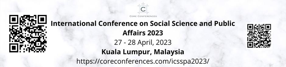 International Conference on Social Science and Public Affairs 2023