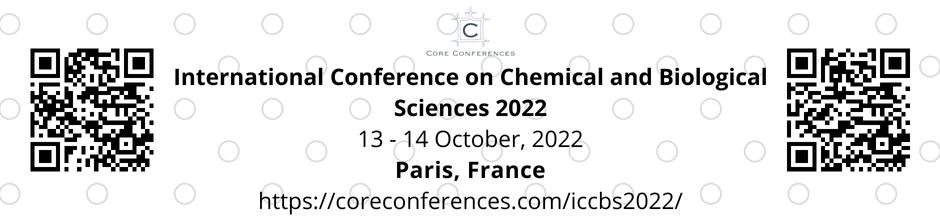 International Conference on Chemical and Biological Sciences 2022