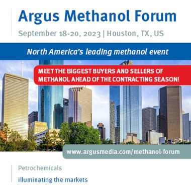 Argus Methanol Forum, 18-20 September, Houston, Texas, USA