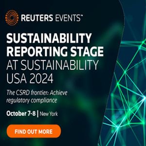 Reporting stage at Reuters Events: Sustainability USA