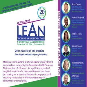 The 20th Annual Northeast Lean Conference