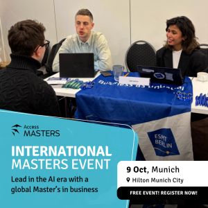 Ready to lead in the AI era? Start your success Master's journey in Munich.