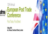 AFME European Post Trade Conference, London, 2019