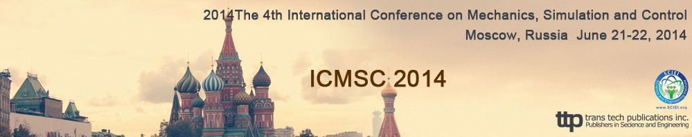 4th Int. Conf. on Mechanics, Simulation and Control