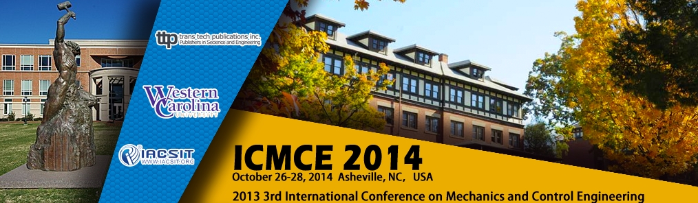 3rd Int. Conf. on Mechanics and Control Engineering