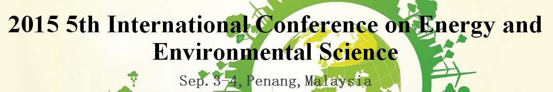 5th Int. Conf. on Energy and Environmental Science