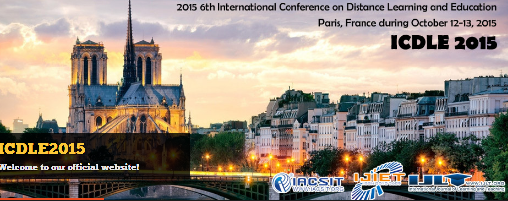 6th Int. Conf. on Distance Learning and Education