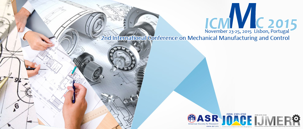 2nd Int. Conf. on Mechanical Manufacturing and Control