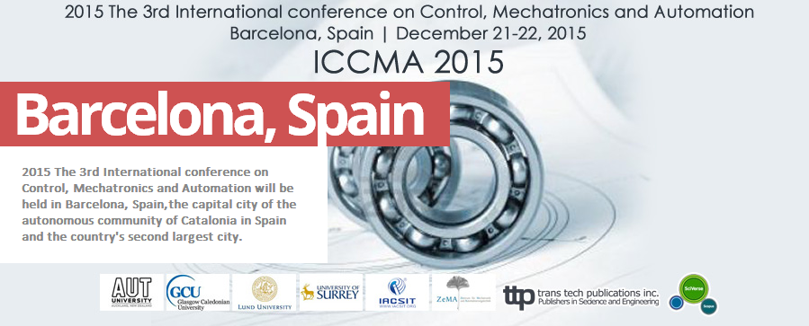 3rd Int. conf. on Control, Mechatronics and Automation - [SCOPUS, Ei]