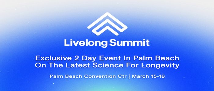 Livelong Summit March 15th - 16th 2024 Palm Beach