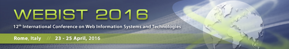 12th Int. Conf. on Web Information Systems and Technologies