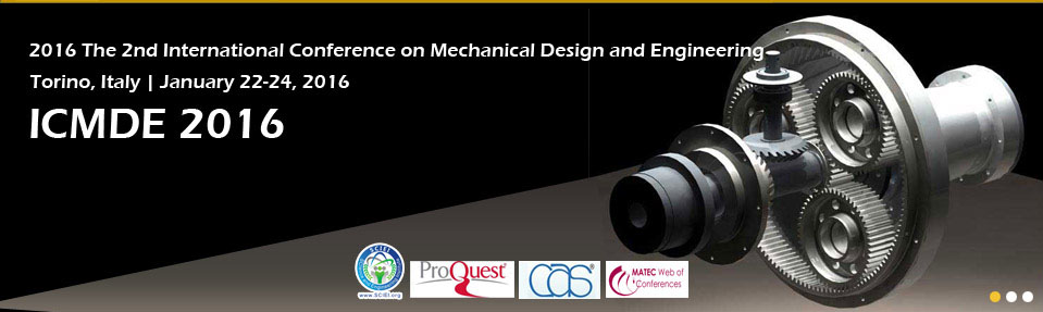 2nd Int. Conf. on Mechanical Design and Engineering - SCOPUS & Ei Compendex