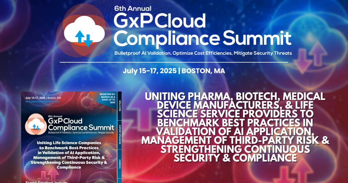 6th GxP Cloud Compliance Summit