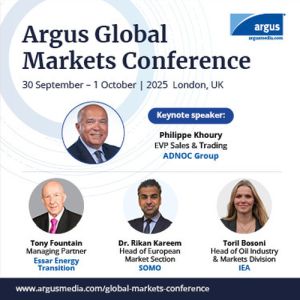 Argus Global Markets Conference | 30 September - 1 October 2025 | London, UK