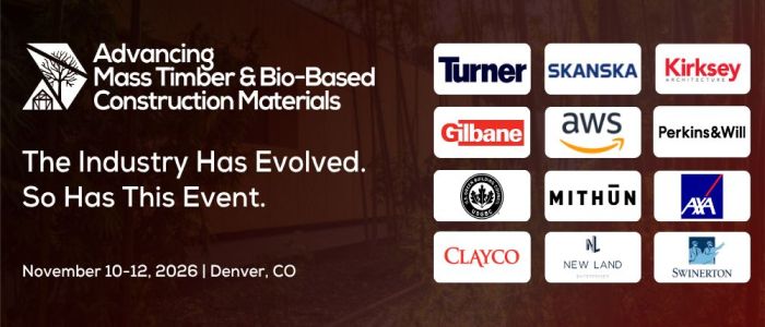 Advancing Mass Timber and Bio-Based Construction Materials 2026