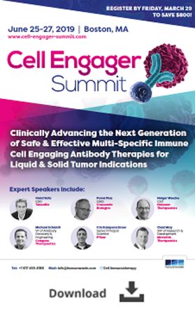 Cell Engager Summit, June 25-27, 2019, Boston, MA