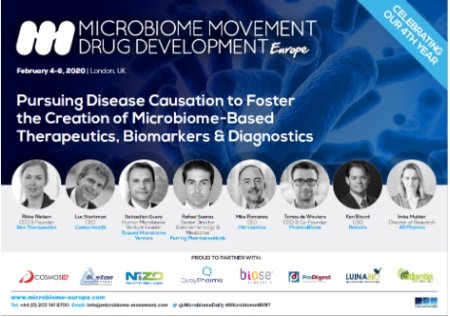 4th Microbiome Movement - Drug Development Summit Europe 2020 - London, UK