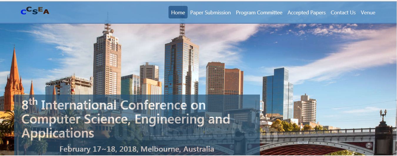 8th Int. Conf. on Computer Science, Engineering and Applications