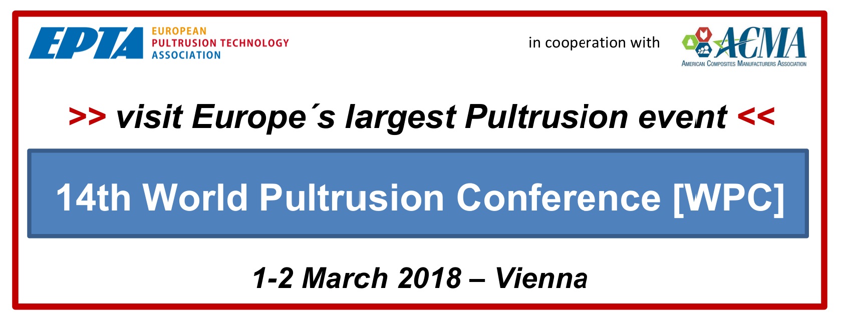 14th World Pultrusion Conference