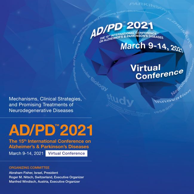 AD/PD™ 2021, 15th​ International Conference on Alzheimer's and Parkinson's Diseases
