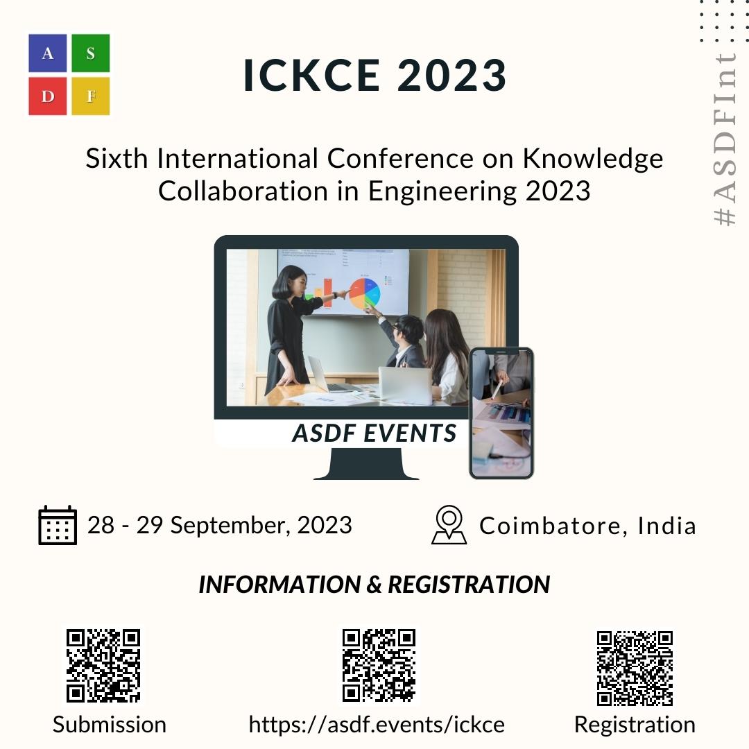 Sixth International Conference on Knowledge Collaboration in Engineering 2023