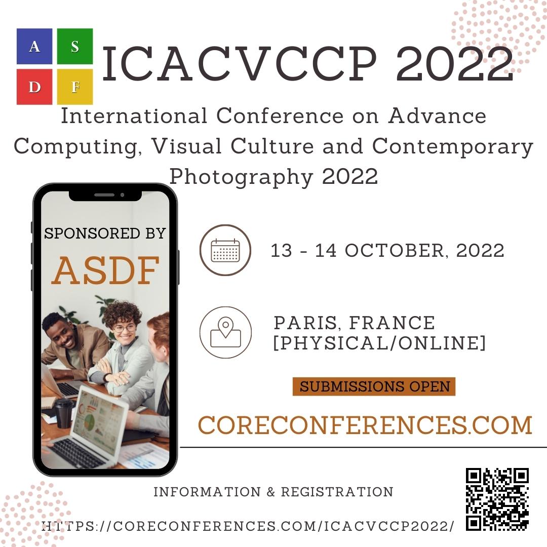 International Conference on Advance Computing, Visual Culture and Contemporary Photography 2022