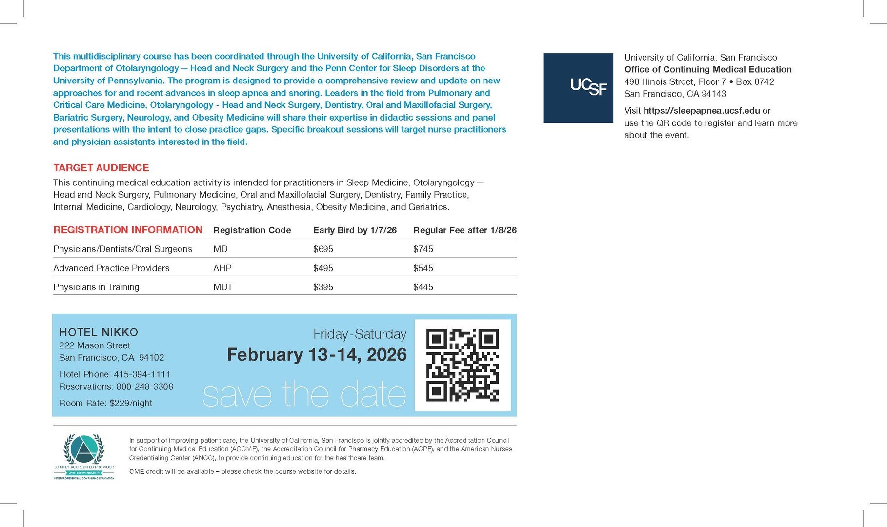 31st Annual Advances in Diagnosis and Treatment of Sleep Apnea and Snoring