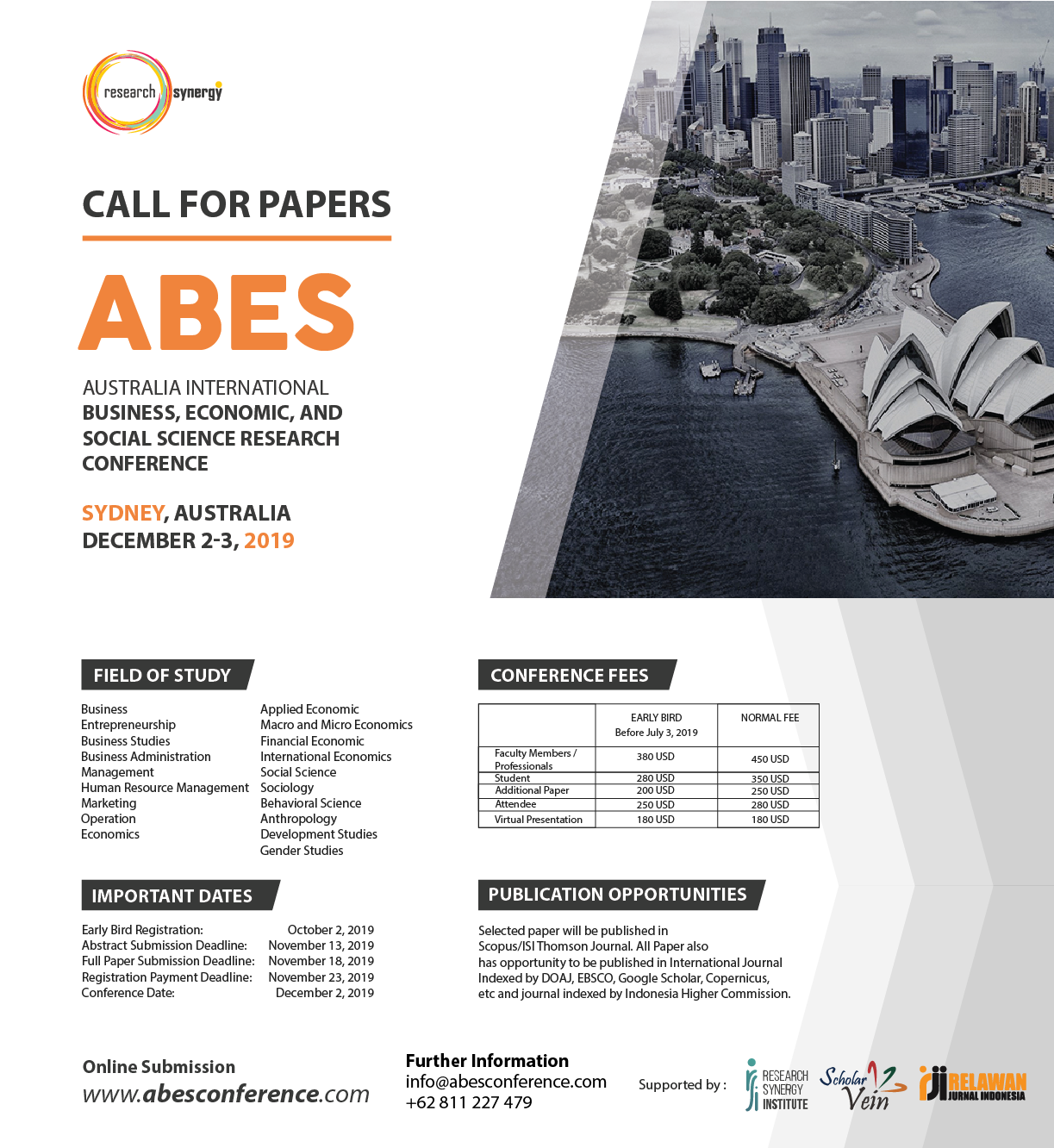 Australia International Business, Economic, and Social Science Research Conference (ABES)