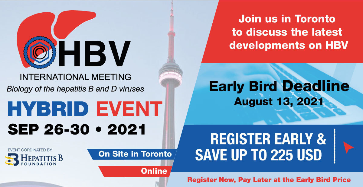HBV International Meeting - Hybrid event - September 26-30, 2021 - Toronto, Canada and online
