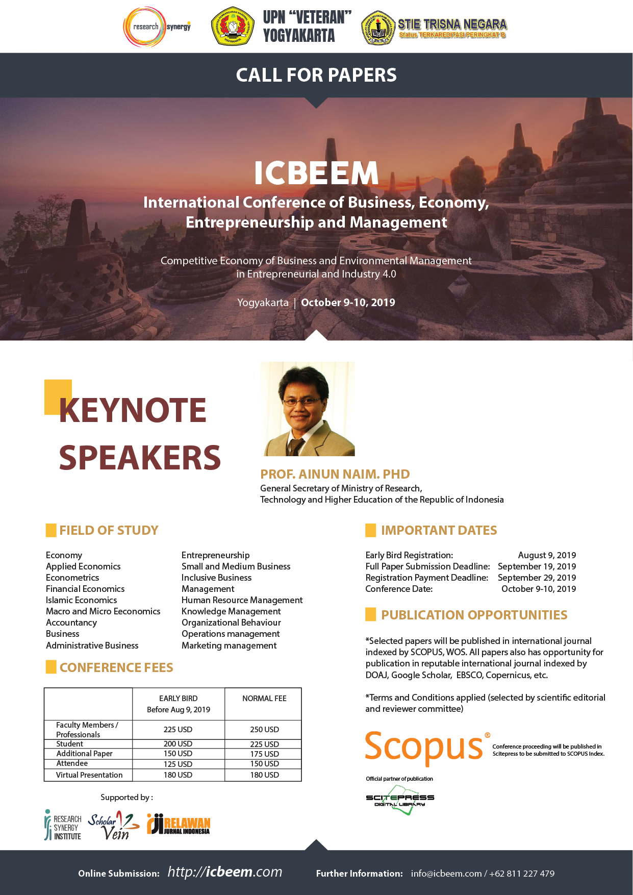 International Conference of Business, Economy, Entrepreneurship and Management (ICBEEM)