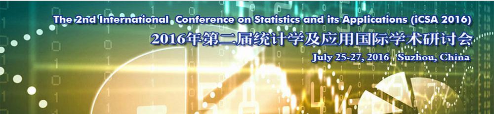 2nd Int. Conf. on Statistics and its Applications
